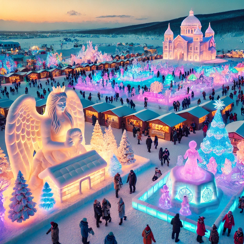 北海道の冬祭りをイメージ