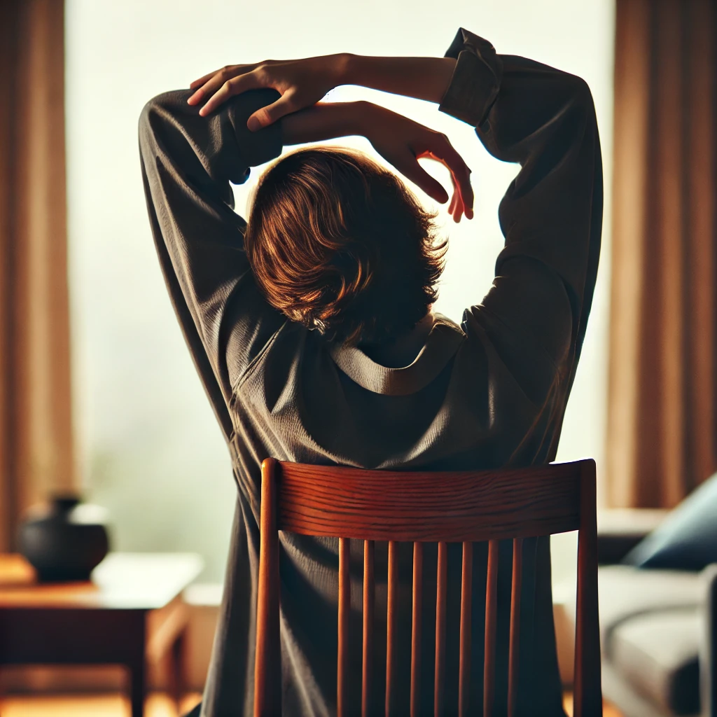 胸椎を反らすセルフケア