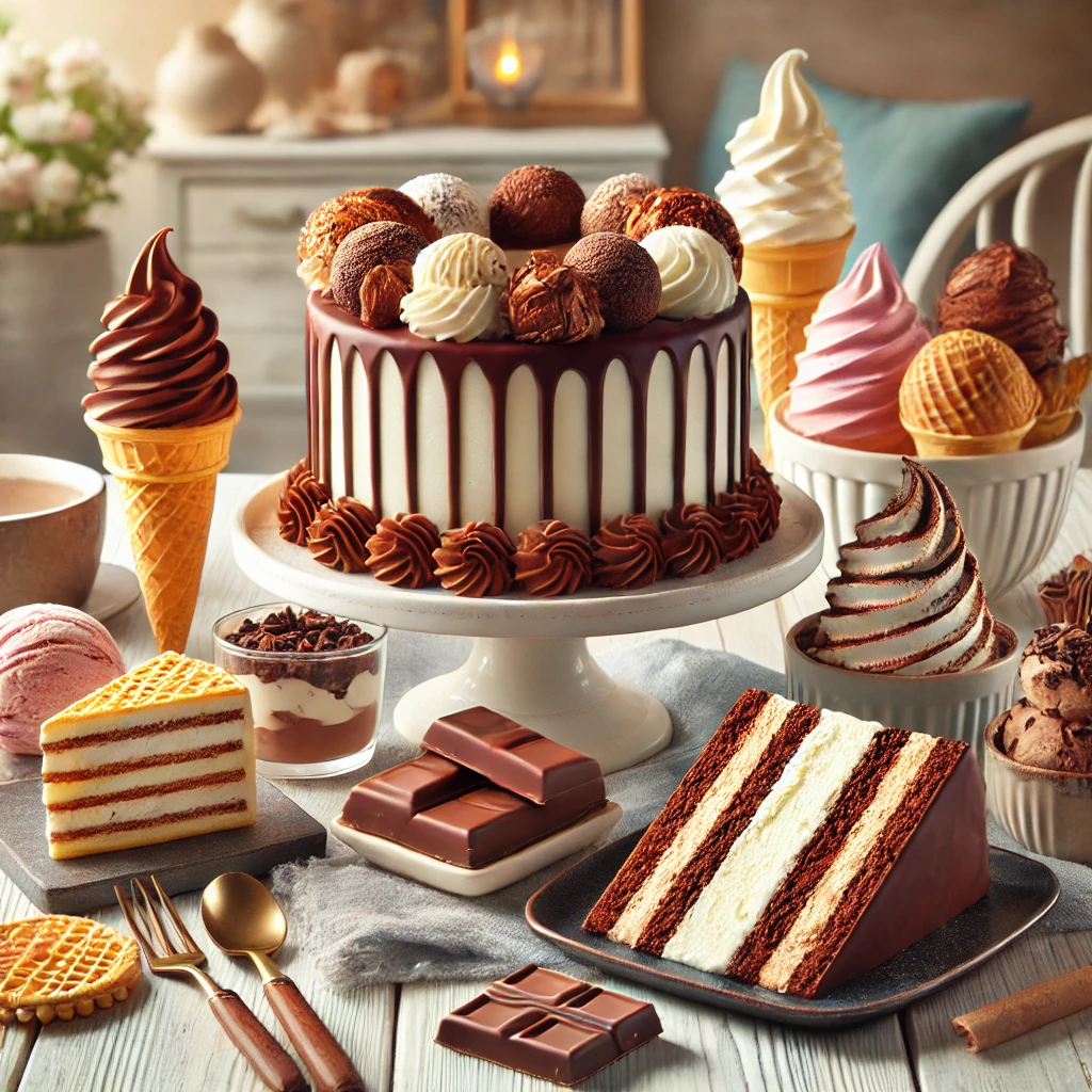 ビエネッタの代替となるアイスクリームのバリエーションを表現