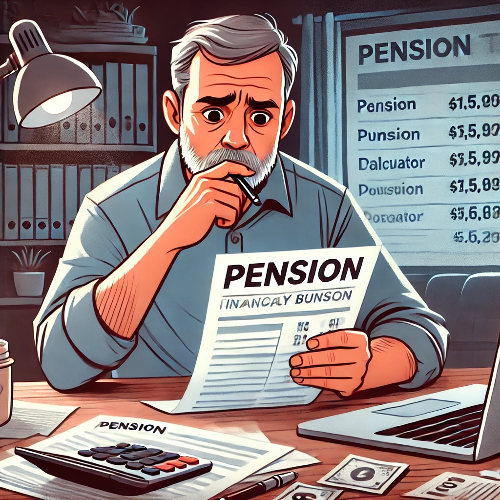 年金の負担増に不安を感じる様子