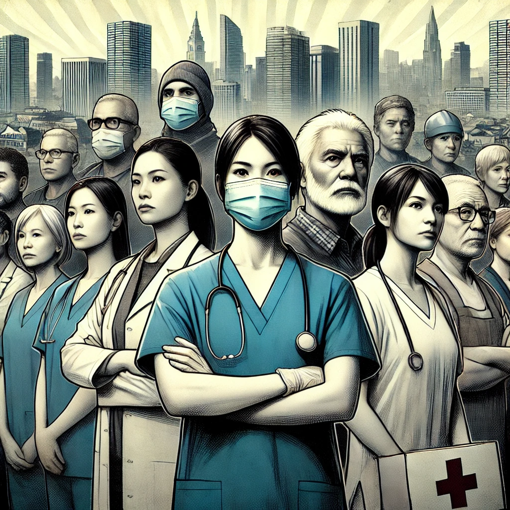 エッセンシャルワーカー（看護師、介護士、配達員など）