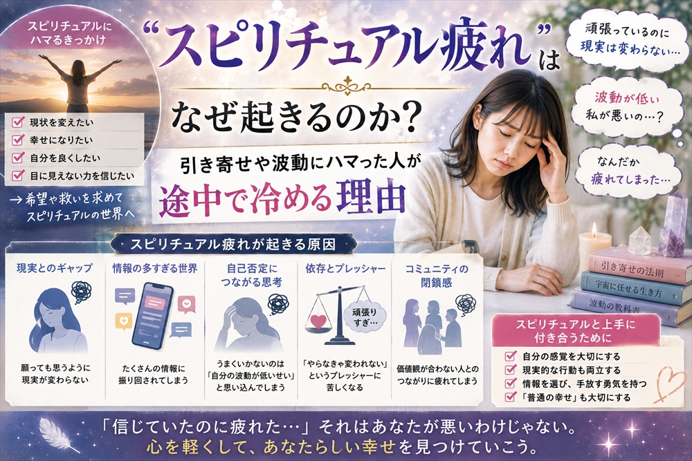 スピリチュアル疲れ 引き寄せ