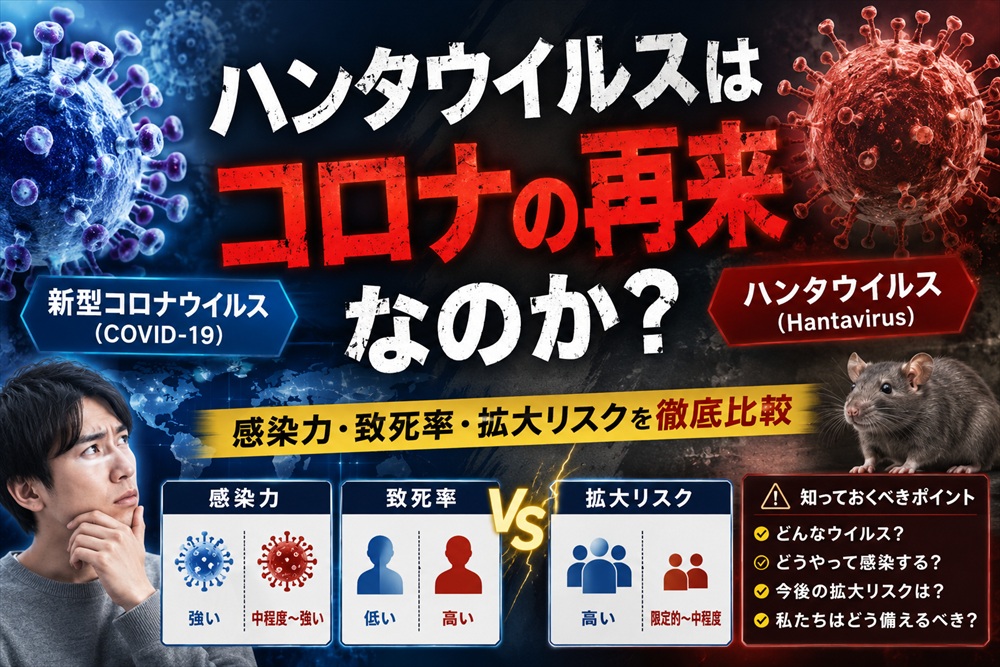 ハンタウイルスVSコロナウイルス